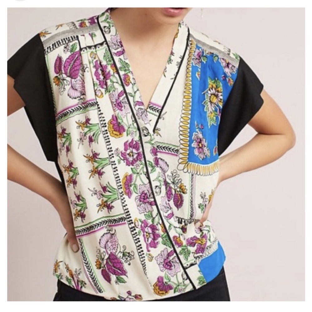 Anthropologie Tiny Cara wrap style top